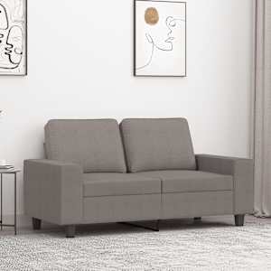 2místná pohovka taupe 120 cm textil - obrázek 1