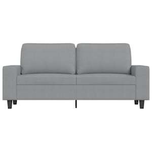 2místná pohovka světle šedá 140 cm textil - obrázek 3