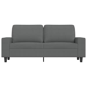 2místná pohovka tmavě šedá 140 cm textil - obrázek 3