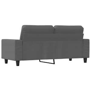 2místná pohovka tmavě šedá 140 cm textil - obrázek 5
