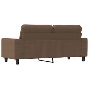 2místná pohovka hnědá 140 cm textil - obrázek 5