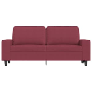 2místná pohovka vínová 140 cm textil - obrázek 3