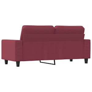 2místná pohovka vínová 140 cm textil - obrázek 5