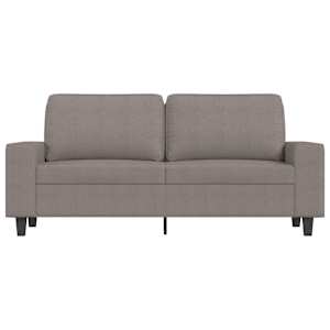 2místná pohovka taupe 140 cm textil - obrázek 3