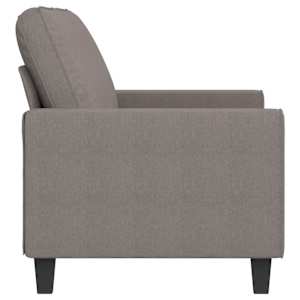 2místná pohovka taupe 140 cm textil - obrázek 4