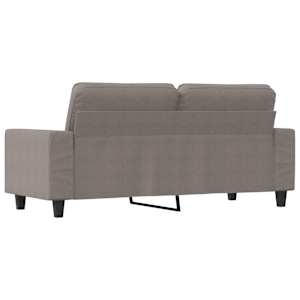 2místná pohovka taupe 140 cm textil - obrázek 5