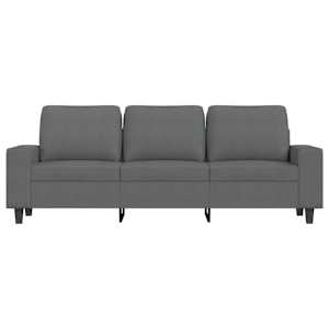 3místná pohovka tmavě šedá 180 cm textil - obrázek 3