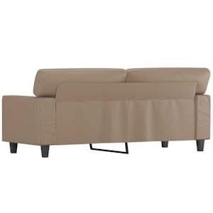 2místná pohovka cappuccino 140 cm umělá kůže - obrázek 6