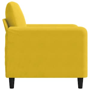Křeslo žluté 60 cm samet - obrázek 5