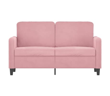 vidaXL Canap&eacute; &agrave; 2 places Rose 120 cm Velours