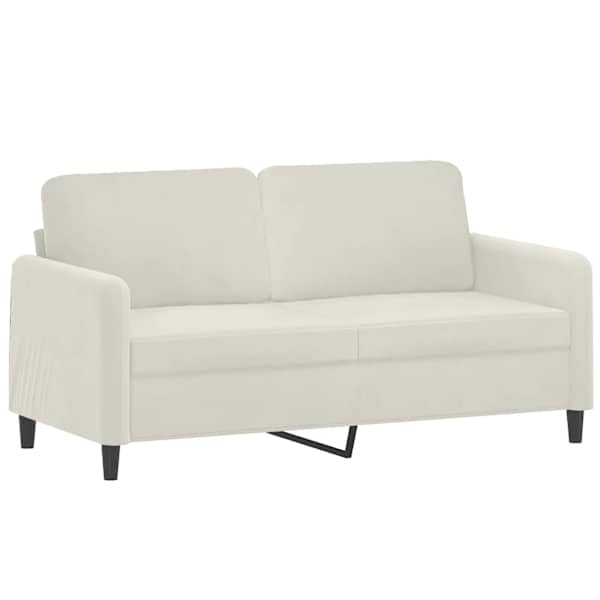 vidaXL 2-kohaline diivan, kreemjas, 140 cm, samet