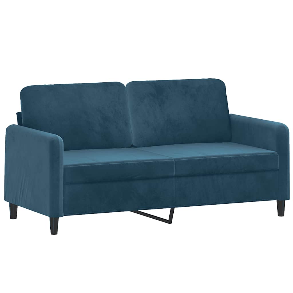 Thumbnail - vidaXL 2-Sitzer-Sofa Blau 140 cm Samt