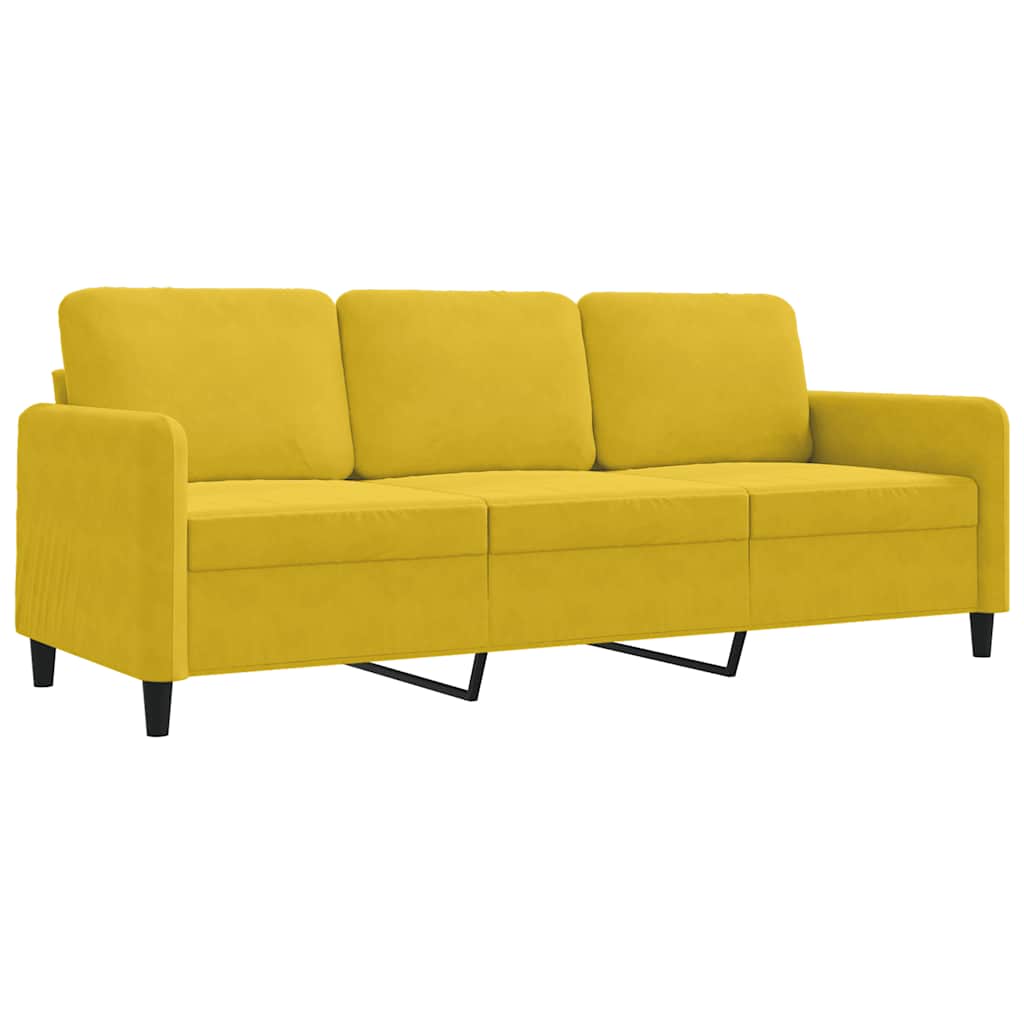 Thumbnail - vidaXL 3-Sitzer-Sofa Gelb 180 cm Samt