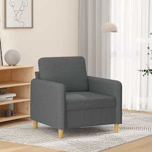 Fotelj temno siv 60 cm blago