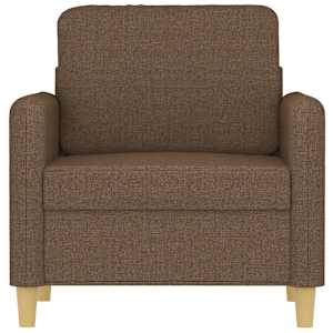 Křeslo hnědé 60 cm textil - obrázek 3