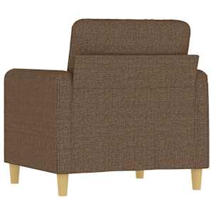 Křeslo hnědé 60 cm textil - obrázek 5