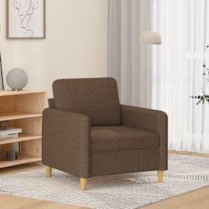 Křeslo hnědé 60 cm textil - obrázek 1
