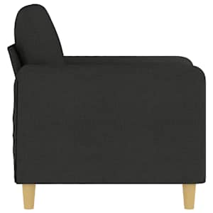 Křeslo černé 60 cm textil - obrázek 4