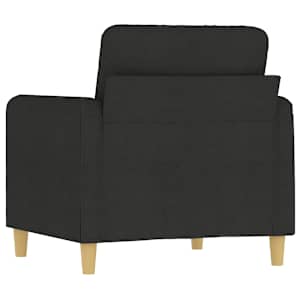 Křeslo černé 60 cm textil - obrázek 5