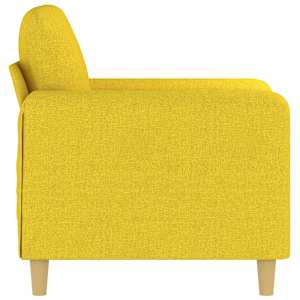 Křeslo světle žluté 60 cm textil - obrázek 4