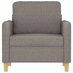 Křeslo taupe 60 cm textil - obrázek 3