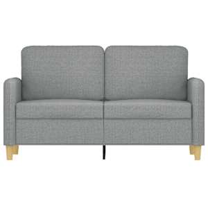 2místná pohovka světle šedá 120 cm textil - obrázek 3