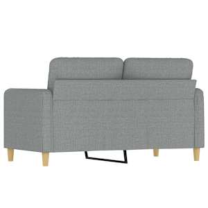 2místná pohovka světle šedá 120 cm textil - obrázek 5