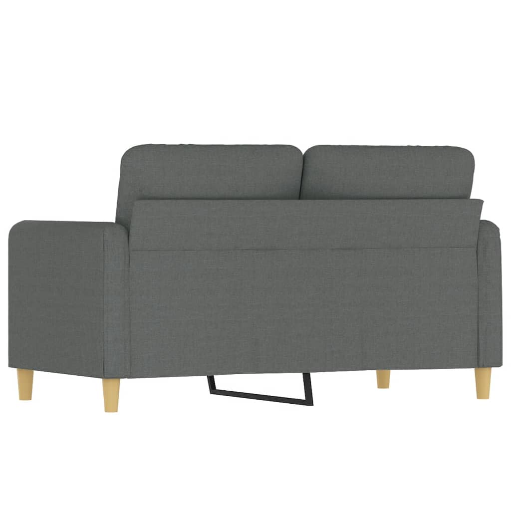 vidaXL Tweezitsbank 120 cm stof donkergrijs grijs, foto 4