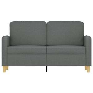 2místná pohovka tmavě šedá 120 cm textil - obrázek 3