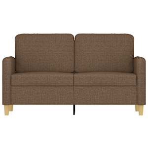 2místná pohovka hnědá 120 cm textil - obrázek 3