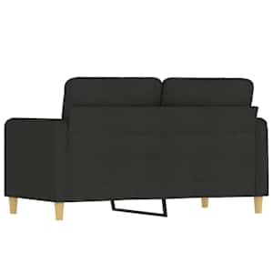 2místná pohovka černá 120 cm textil - obrázek 5
