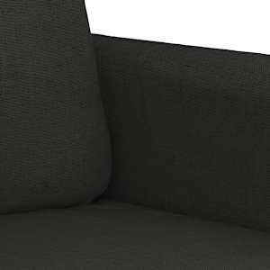 2místná pohovka černá 120 cm textil - obrázek 6