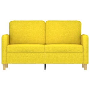 2místná pohovka světle žlutá 120 cm textil - obrázek 3
