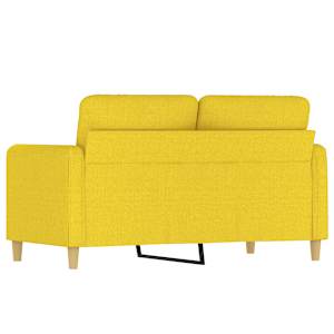 2místná pohovka světle žlutá 120 cm textil - obrázek 5