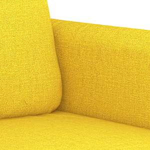 2místná pohovka světle žlutá 120 cm textil - obrázek 6