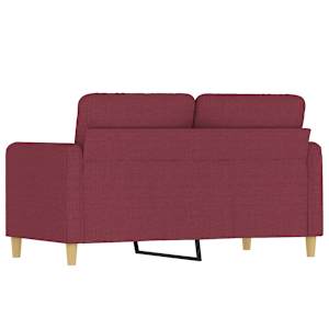 2místná pohovka vínová 120 cm textil - obrázek 5