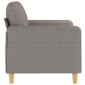 2místná pohovka taupe 120 cm textil - obrázek 4