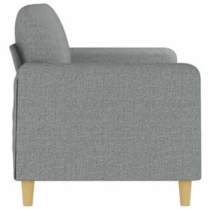 2místná pohovka světle šedá 140 cm textil - obrázek 4