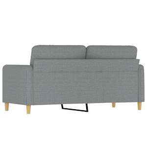 2místná pohovka světle šedá 140 cm textil - obrázek 5