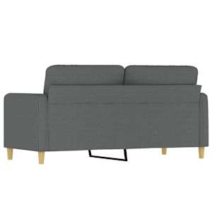 2místná pohovka tmavě šedá 140 cm textil - obrázek 5