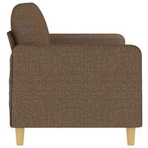 2místná pohovka hnědá 140 cm textil - obrázek 4