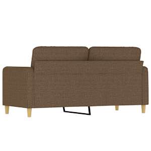 2místná pohovka hnědá 140 cm textil - obrázek 5