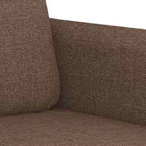 2místná pohovka hnědá 140 cm textil - obrázek 6