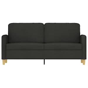 2místná pohovka černá 140 cm textil - obrázek 3