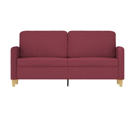 vidaXL Canap&eacute; &agrave; 2 places Rouge bordeaux 140 cm Tissu