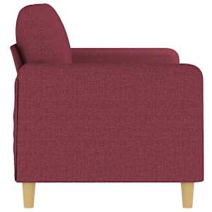 2místná pohovka vínová 140 cm textil - obrázek 4