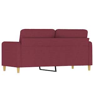 2místná pohovka vínová 140 cm textil - obrázek 5
