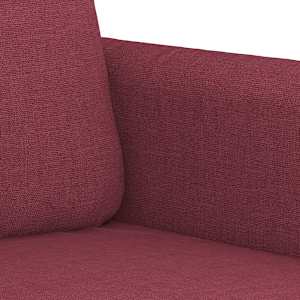 2místná pohovka vínová 140 cm textil - obrázek 6