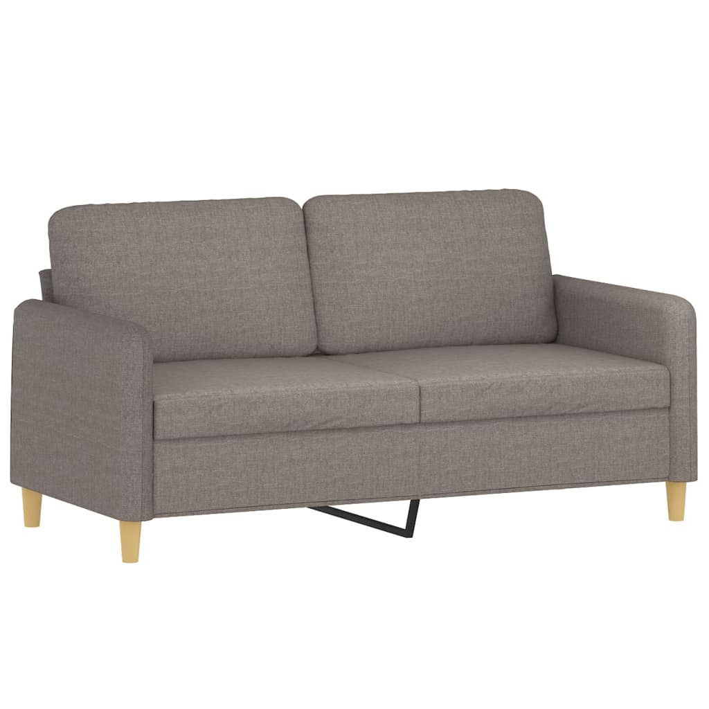 vidaXL Tweezitsbank 140 cm stof taupe, foto 3