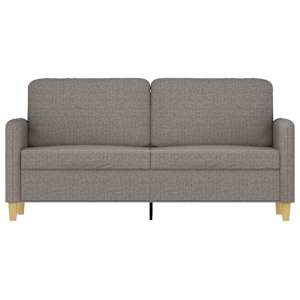 2místná pohovka taupe 140 cm textil - obrázek 3